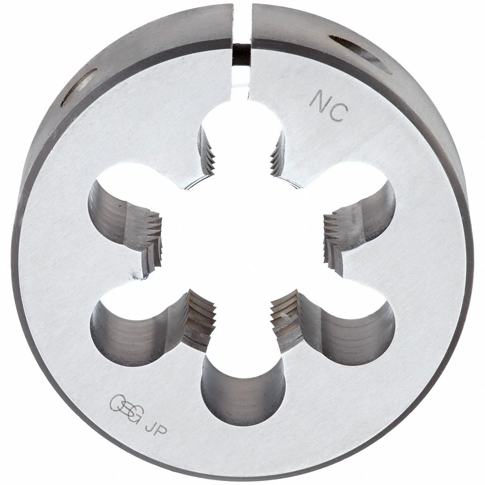 OSG 2715500 Round Threading Die, Adj, High Speed Steel, Right Hand, 1-1/4-7 Thread Size | CT7BFM 54LH75