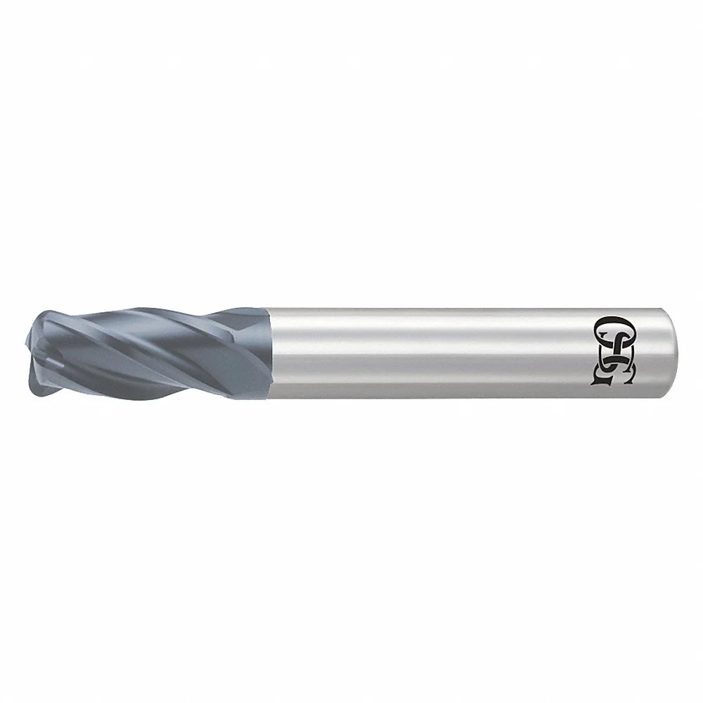 OSG 36702011 Corner Radius End Mill, Wxl Finish, 4 Flutes, 3/8 Inch Milling Dia, Straight | CT4YBX 35AK82