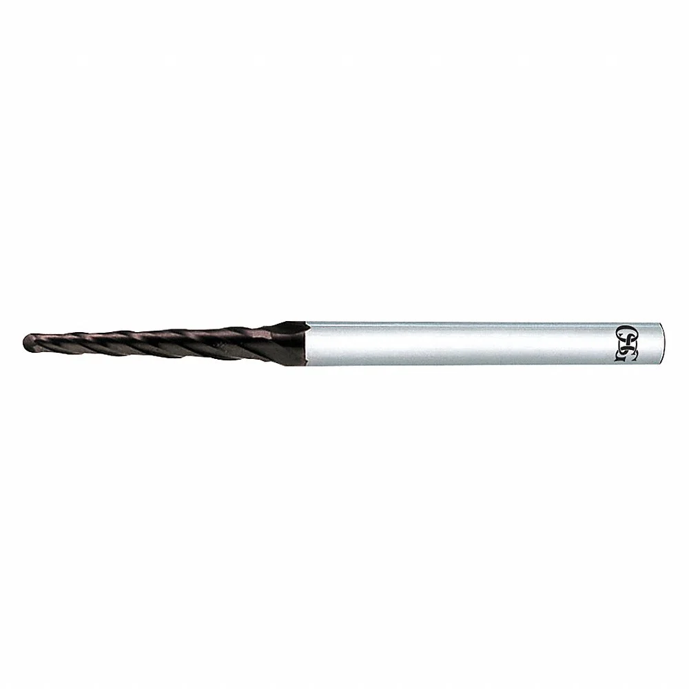 OSG 45810035 Tapered End Mill, Carbide, WXS, 1.5 Deg Taper Angle per Side, 1/32 Inch Tip Dia | CT6YEL 54LG14