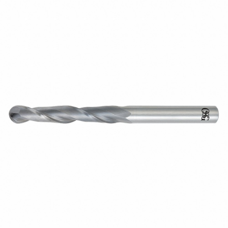 OSG 482-1000-BN Ball End Mill, 2 Flutes, 1 Inch Milling Dia, 3 Inch Length Of Cut, 6 Inch Overall Length | CT4QUP 35CY22