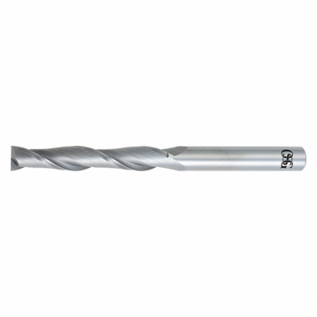 OSG 482-500008 Square End Mill, Center Cutting, 2 Flutes, 1/2 Inch Milling Dia, 6 Inch Overall Length | CT6RZF 54LD86