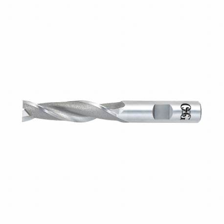 OSG 5256200 Square End Mill, Bright Finish, Center Cutting, 2 Flutes, 1 1/2 Inch Milling Dia | CT6QNL 35DG36