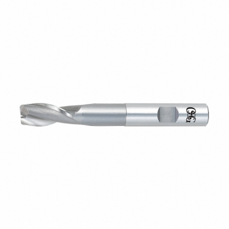 OSG 5276100 Square End Mill, Bright Finish, Center Cutting, 2 Flutes, 1 1/4 Inch Milling Dia | CT6QNT 35DG50