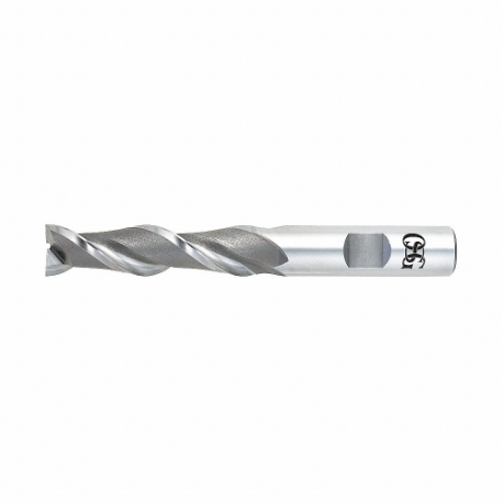 OSG 5356200 Square End Mill, Bright Finish, Center Cutting, 2 Flutes, 1 1/2 Inch Milling Dia | CT6QNM 35DG75