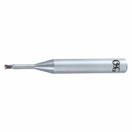 OSG 8526410 Corner Radius End Mill, Carbide Finish, 0.50 mm Milling Dia, 2.50 mm Neck Length | CT4XCC 35CD29