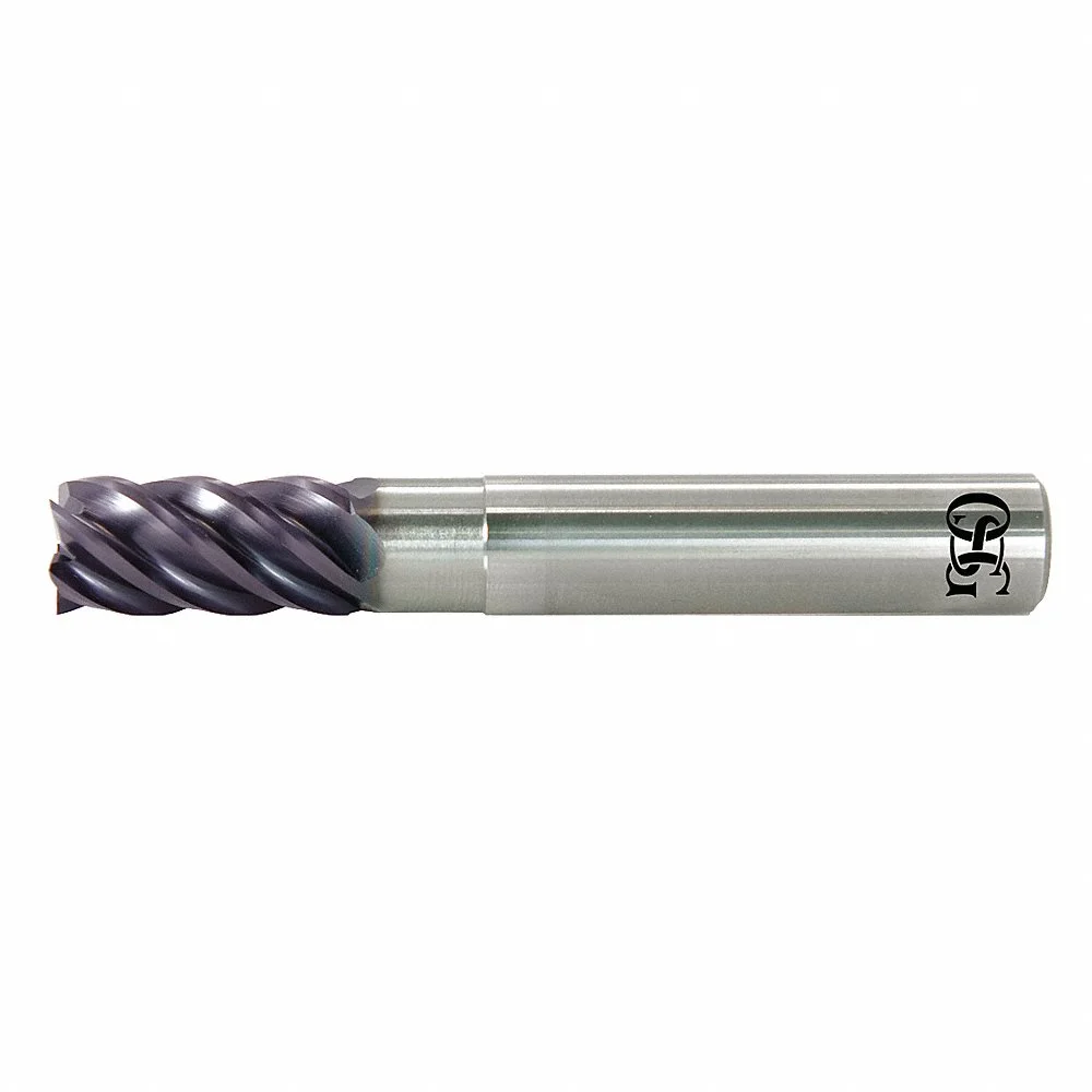 OSG 8555320 Square End Mill, Center Cutting, 5 Flutes, 12 mm Milling Dia, 24 mm Length Of Cut | CT6UYV 56FZ86