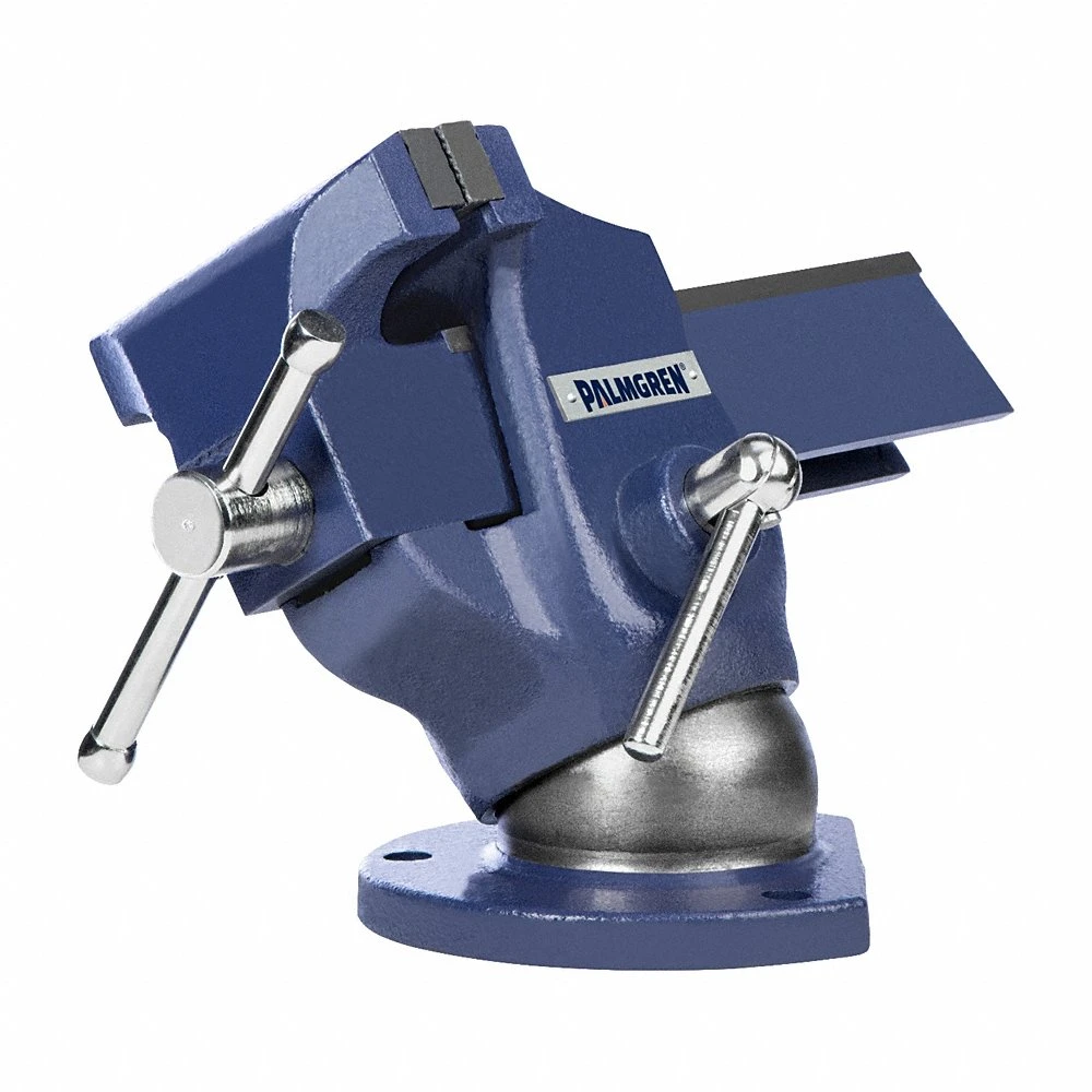 Multi-Positioning Ball Vise, Reversible, 4 Inch Jaw Face Wd, 6 Inch Max Jaw Opening