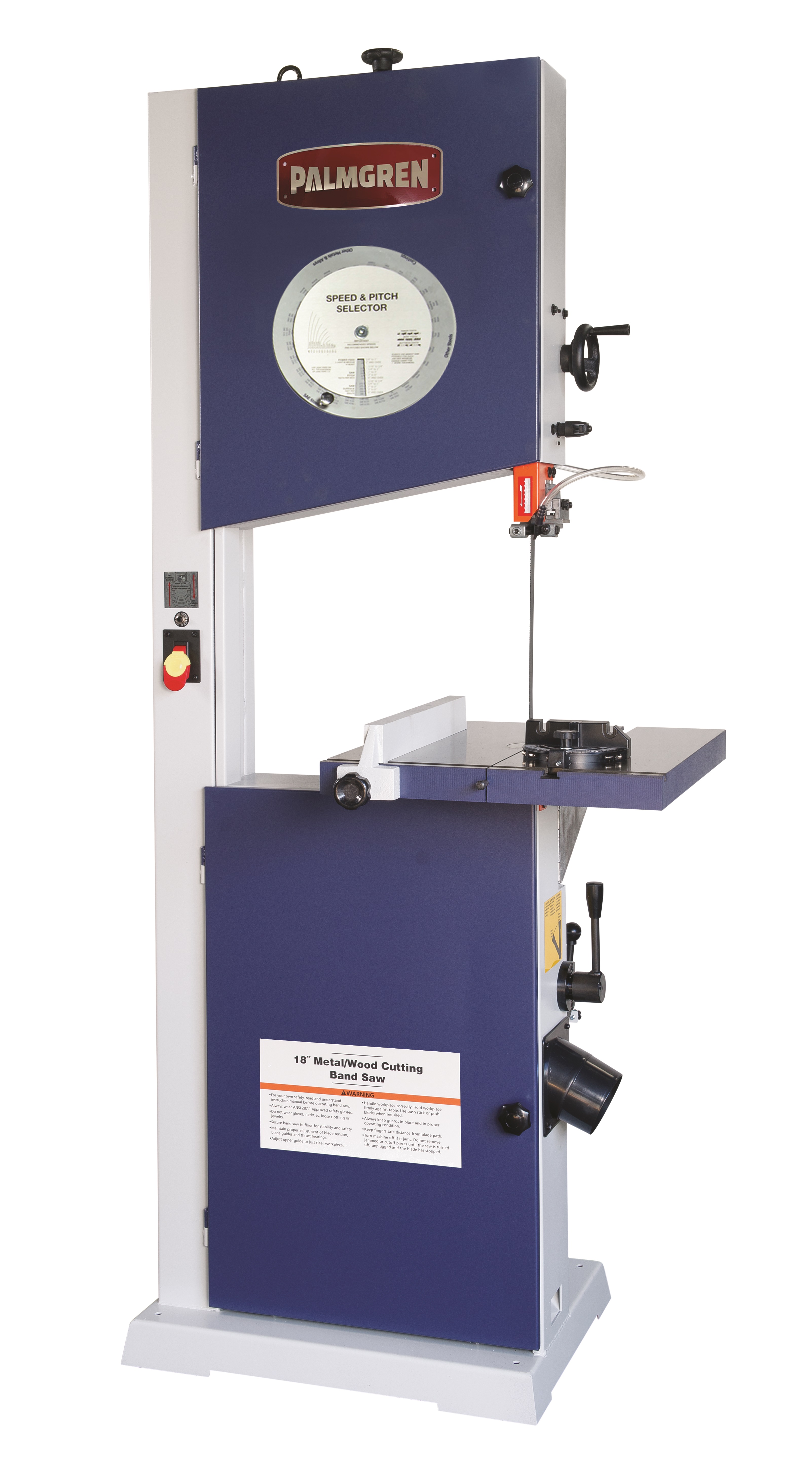 PALMGREN 9683118 Wood/Metal Cutting Band Saw, Vertical, Floor Model, 18 Inch Size | CH3QNW 83118