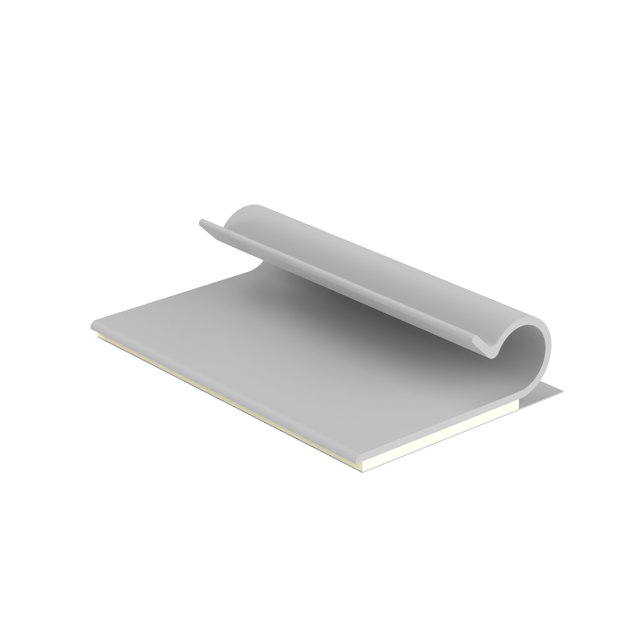 Cordclipadh, J, .25 Inch Bdl, Gry