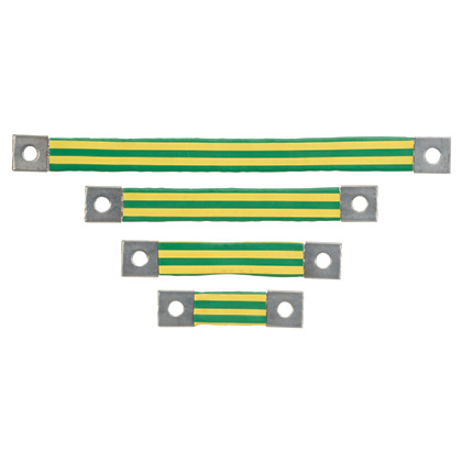 Braided Bonding Strap, One-Hole, Insulat