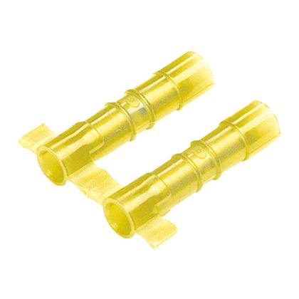 Butt Splice, PA, Yellow, 10-12 AWG