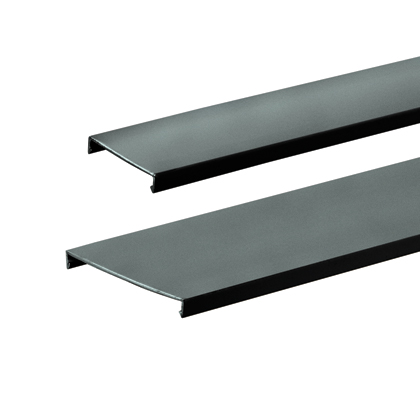 Flushed Duct Cover, PVC, 0.75 x 1 , Black