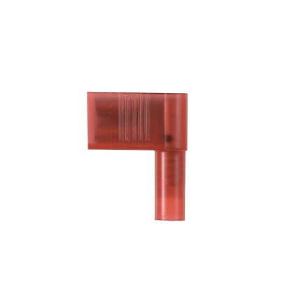 Female Disconnect, Brass, Red, 22-18 AWG, 0.205/0.187 x 0.020 Inch Tab Size