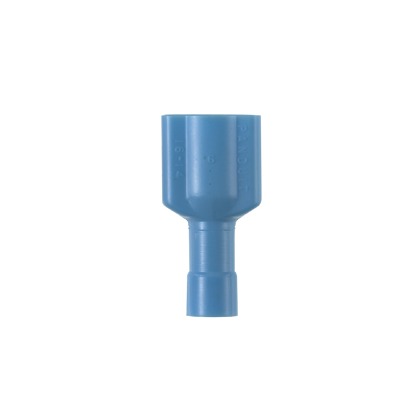Male Disconnect, Brass, Blue, 16-14 AWG, 0.250 x 0.032 Inch Tab Size