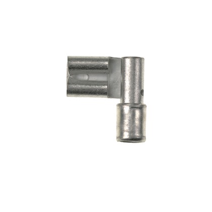 Female Disconnect, Brass, Silver, 12-10 AWG, 0.250 x 0.032 Inch Tab Size