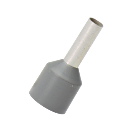 Ferrule, Ins, Shtct, 12Awg, 10mm, Gry