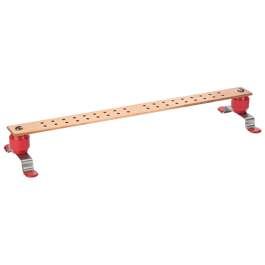 Grounding Busbar, Copper, Golden, Tin-Plated, 24 x 2 Inch Size