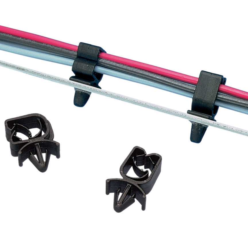 HARNESS CLIP WINGED PUSH MNT