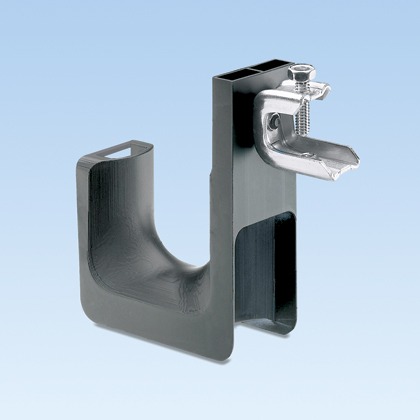 J-Hook, Screw-On, Nylon 6.6/Metal, Black, 1-5/16 Inch Max. Bundle Capacity