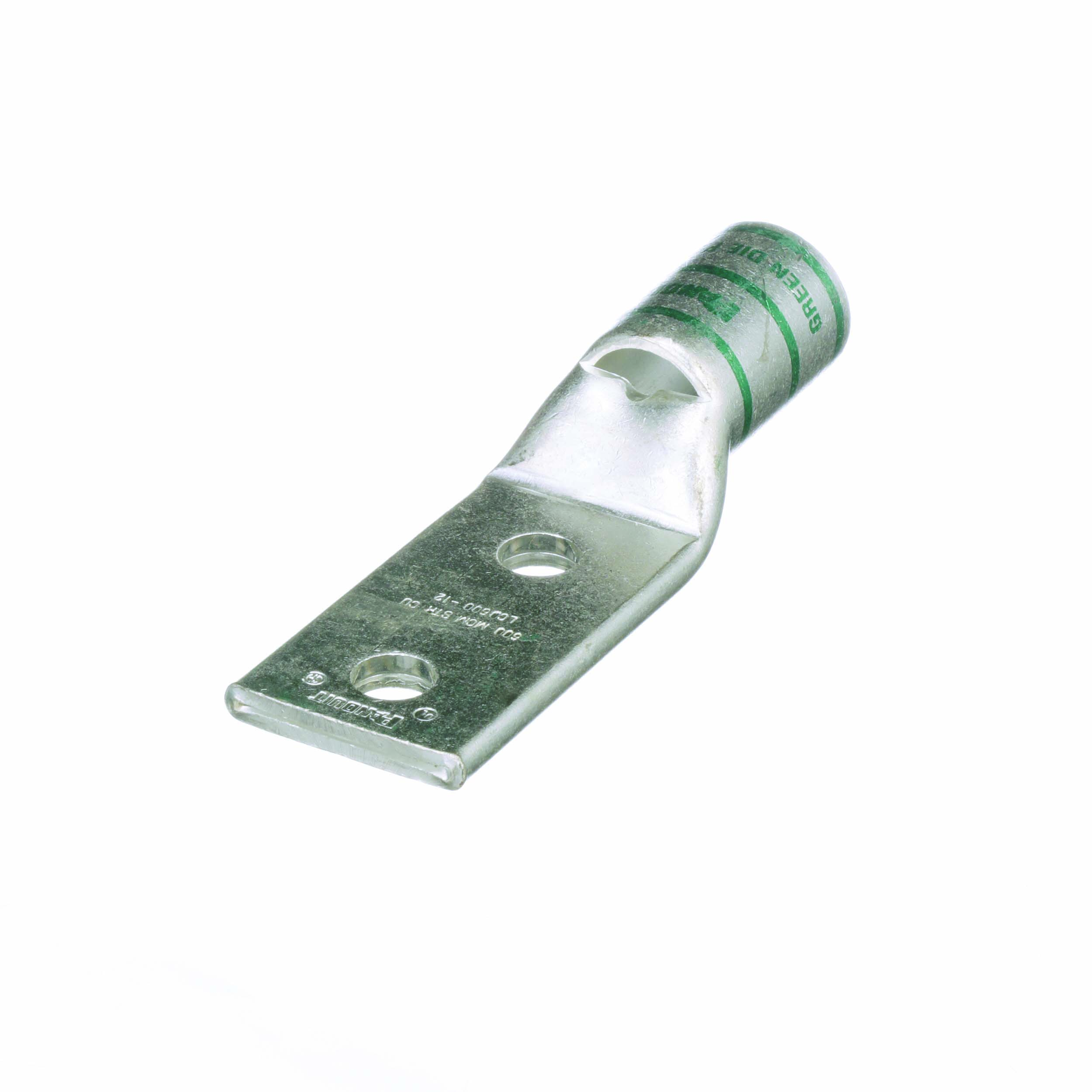Copper Compression Lug, 2 Hole, 600 kcmi