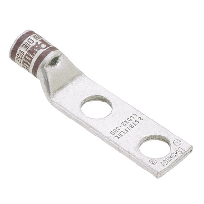 Lug Compression Connector, No.2 AWG