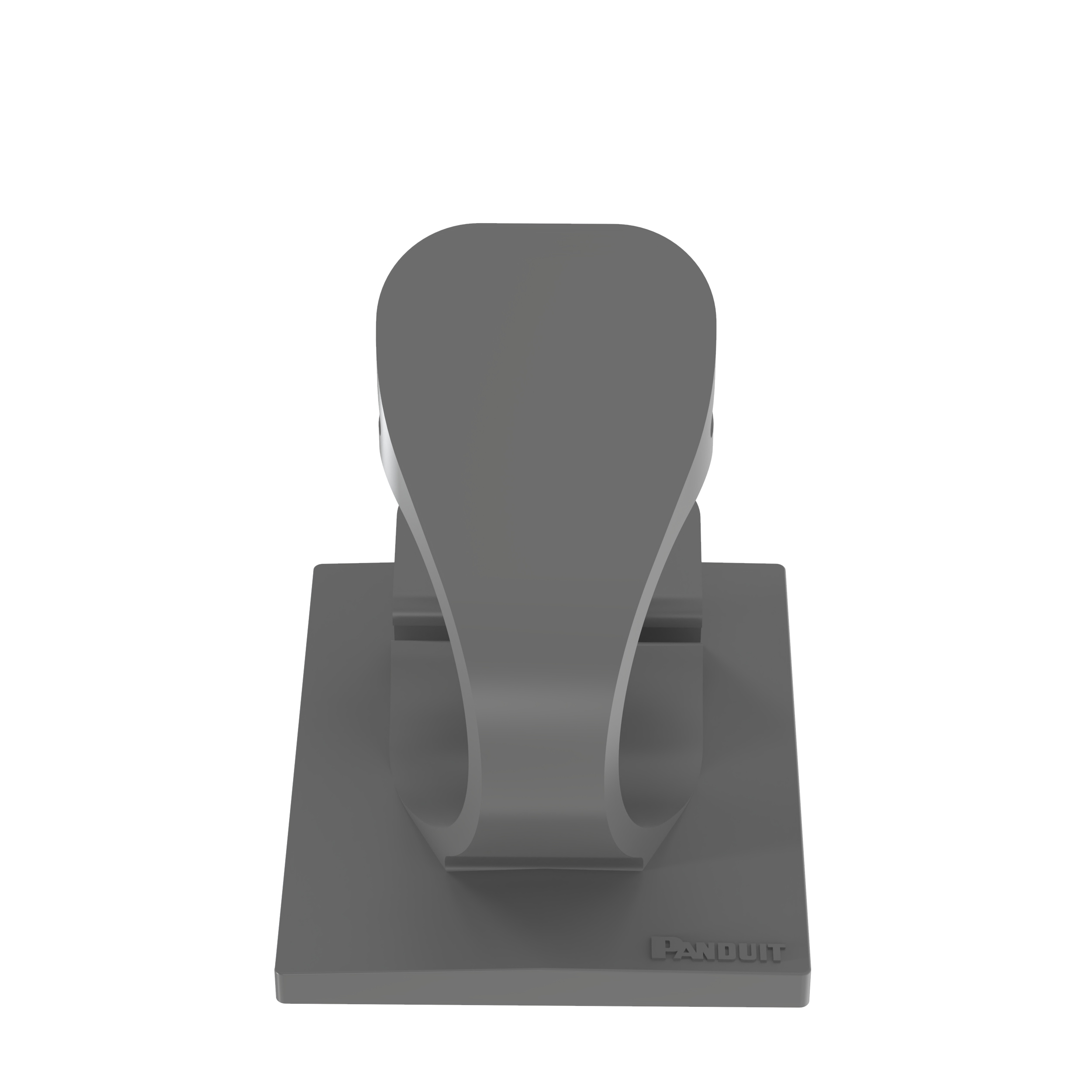 Ltching Wire Clip, Adh, .50 InchBdle, Gry