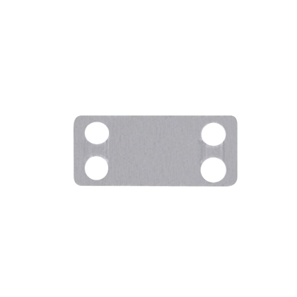 Marker plate, four holes, 304 Stainless