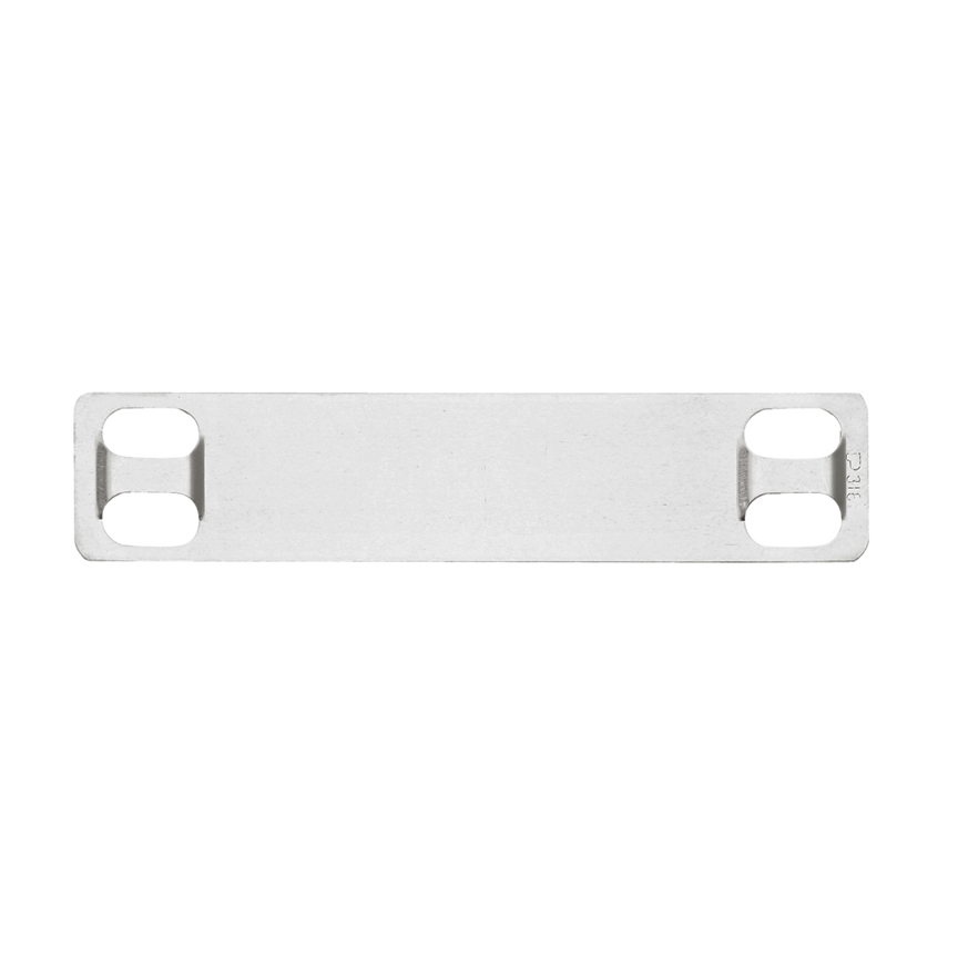 Marker Plate, 304 SS, 4 Hole, 3.5 x .75 x, MMP350H-M