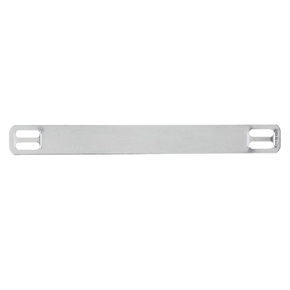 Marker Plate with Tag, Stainless Steel 316, Silver, 3.5 x 0.38 Inch Size