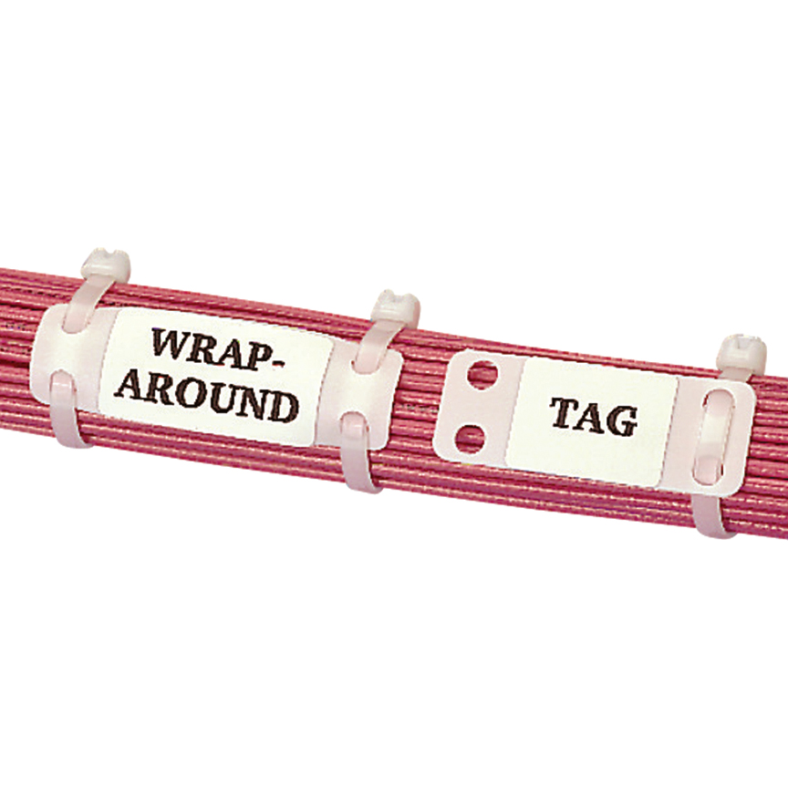 Marker Plate, Nylon 6.6, Black, 1.5L x 0.75 Inch Plate Size