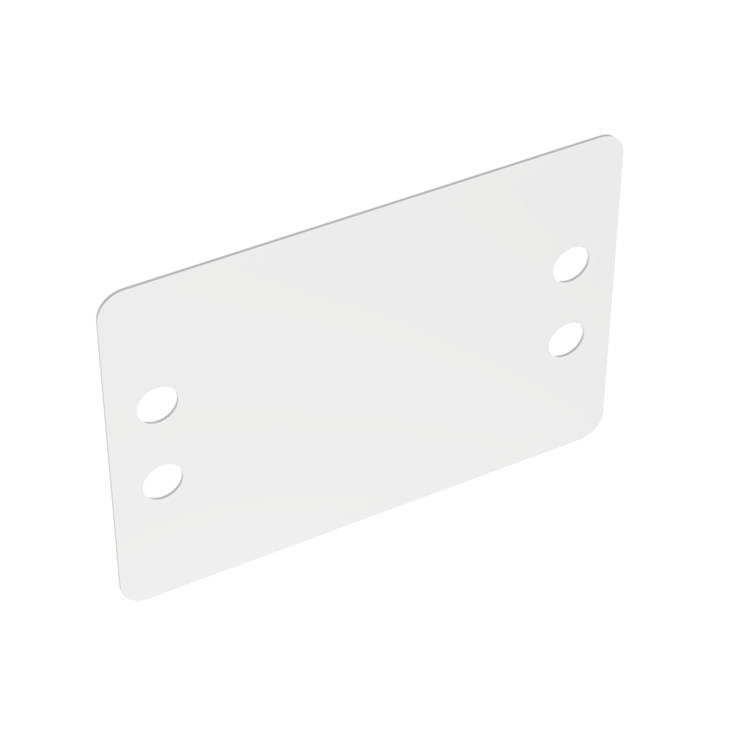 Marker Plate, Nylon 6.6, White, 2.5L x 1.75 Inch Plate Size