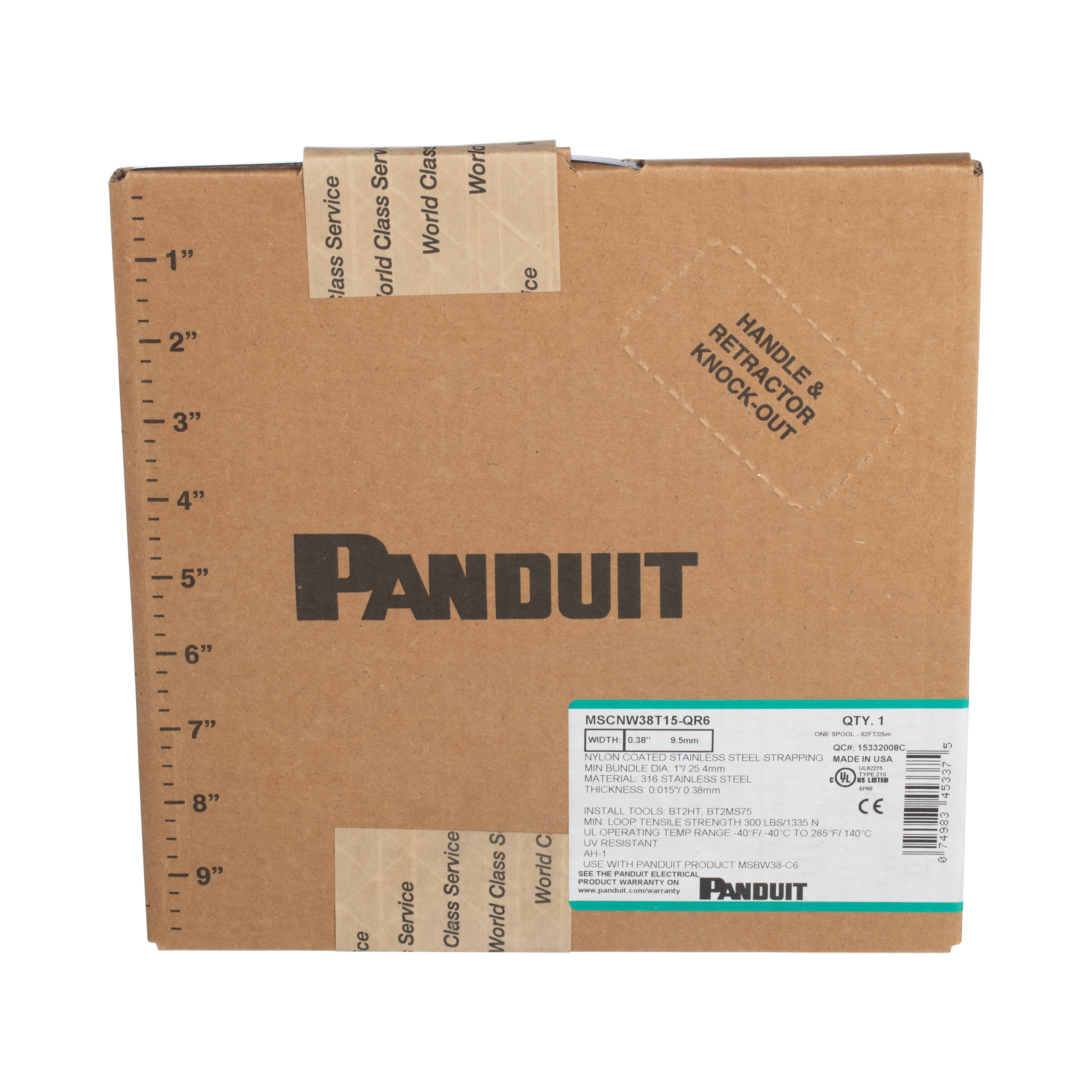 Strapping, PA 11 Coated, SS316, 502 lb Break