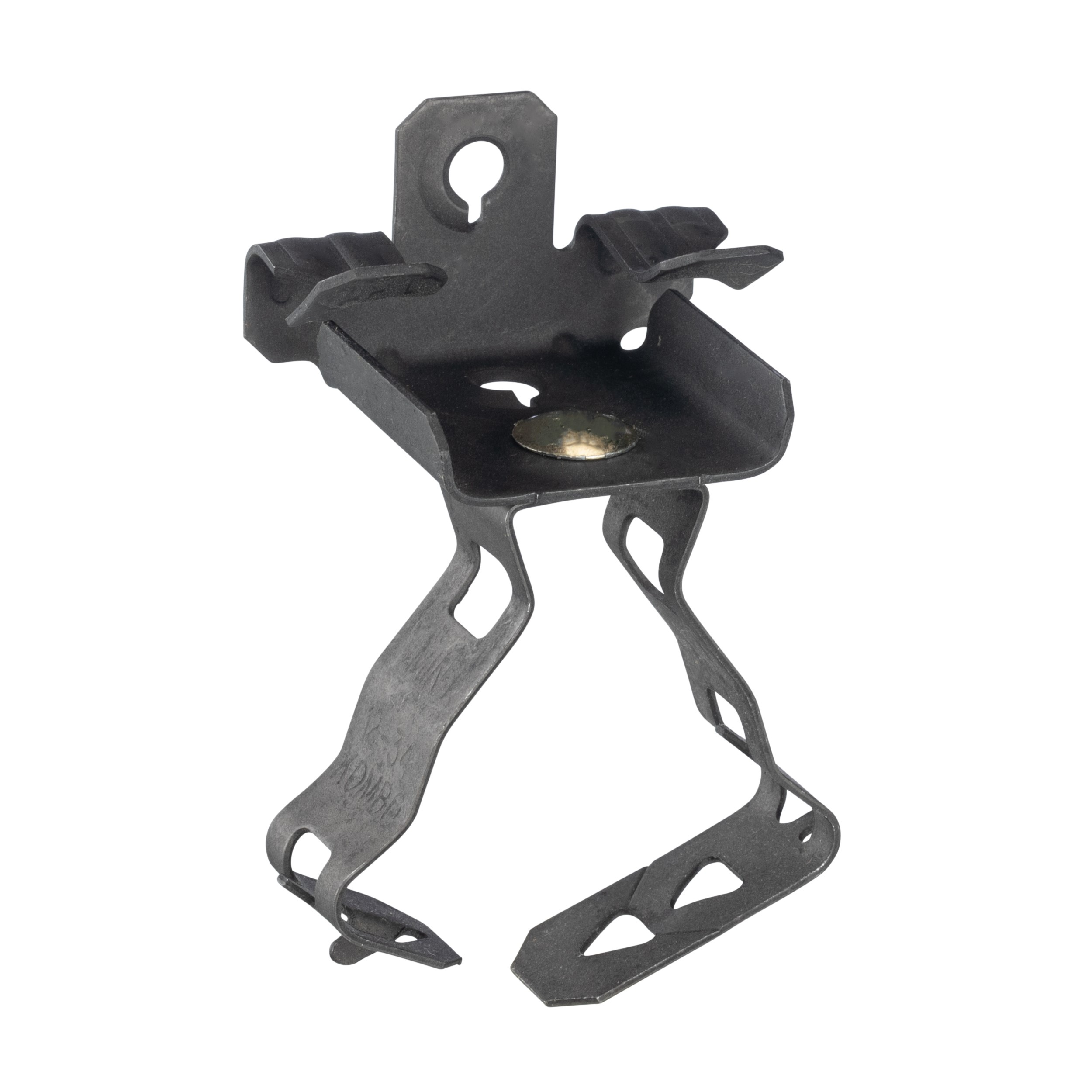 Beam Clamp, Bottom Mount, Snap Close Conduit Clip, 1/8 Inch Max. Flange Thickness