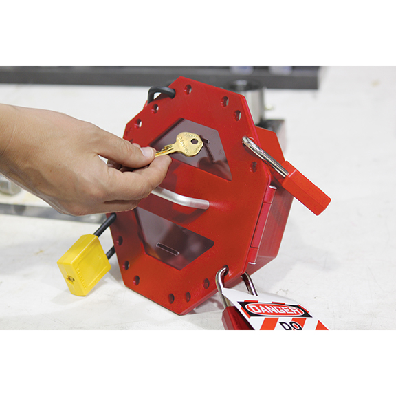 Lock Box, Polypropylene, Red
