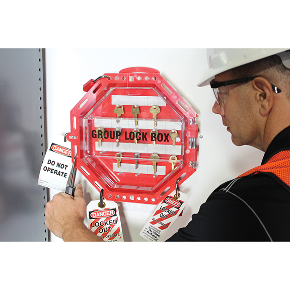 Lock Box, Polypropylene, Red