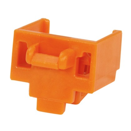 RJ45 Blockout Device, Polycarbonate, Orange
