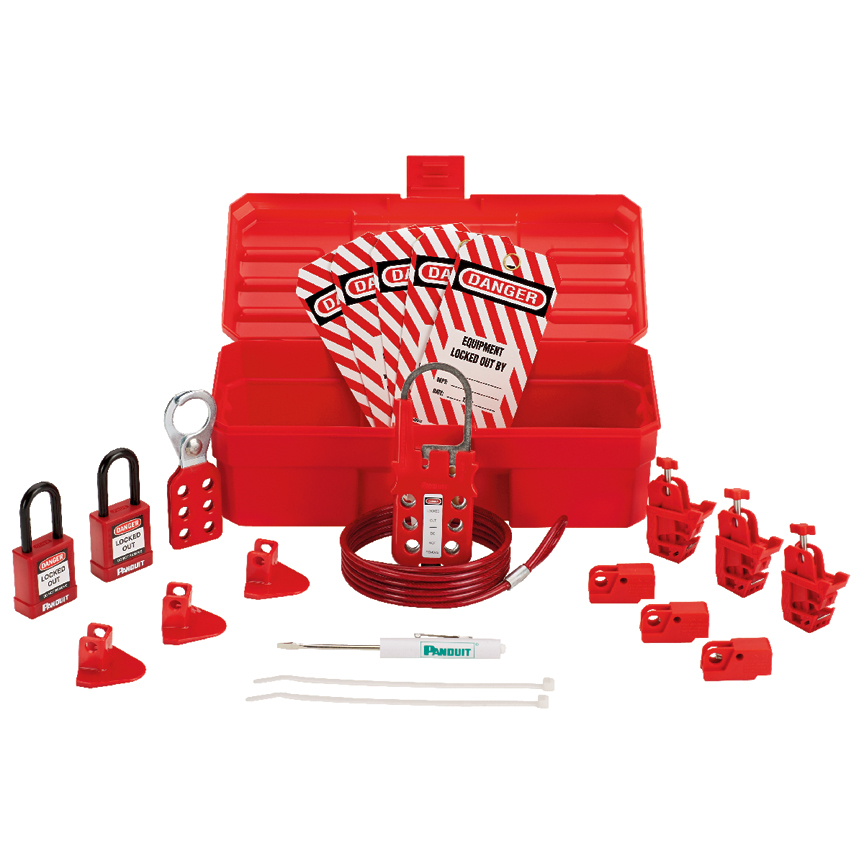 Lockout Kit, Red, 11 x 5 Inch Size