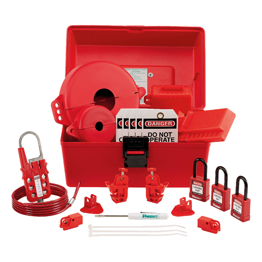 Lockout Kit, Red, 14.5 x 6.5 Inch Size