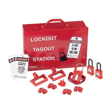 Lockout Kit, Red, 14.75 x 10.25 Inch Size