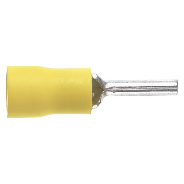 12-10 AWG Vinyl Pin Terminal 0.55 Inch Pin Length