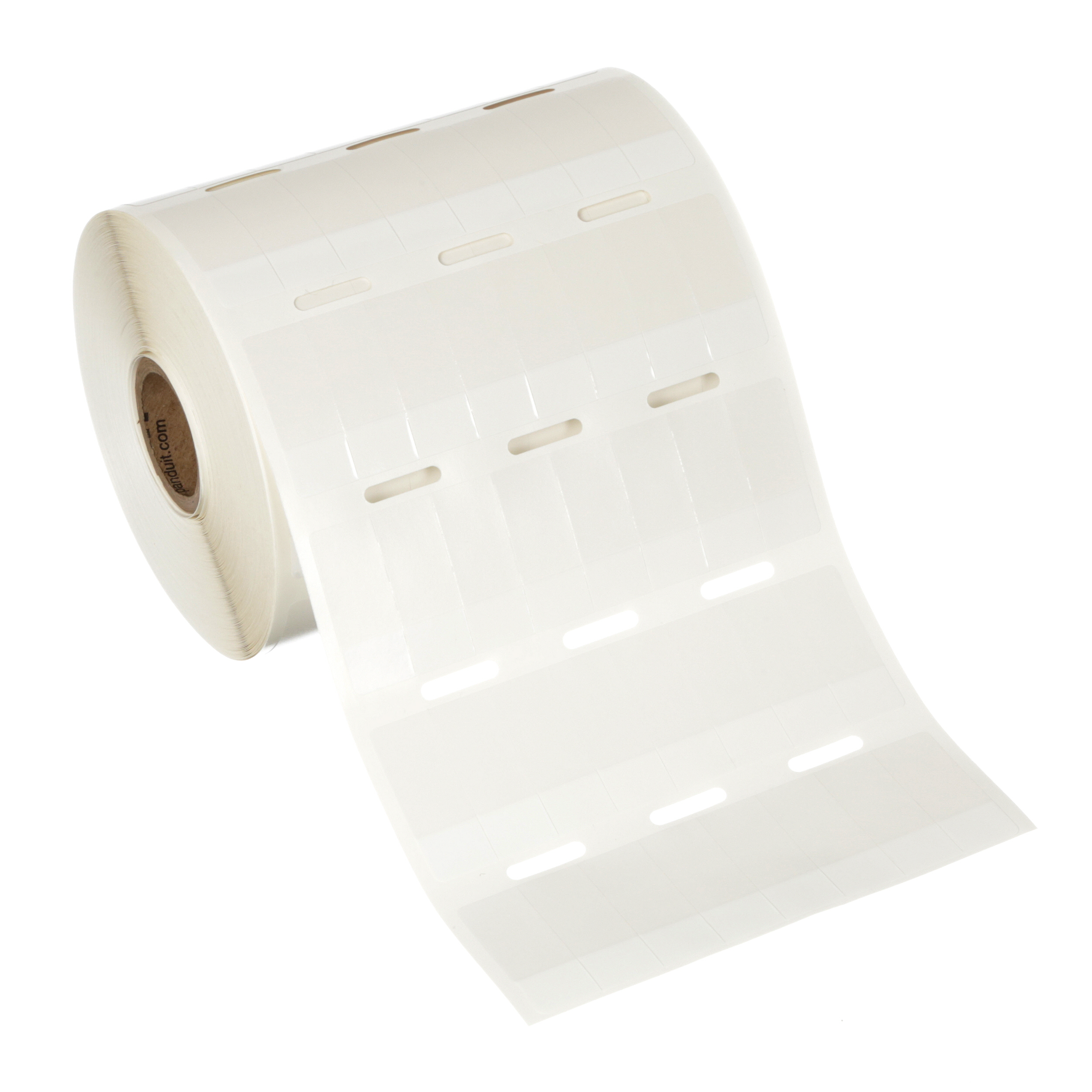 Self-Laminating Label, Vinyl, White, 5000 Labels, 1.25 x 0.5 Inch Label Size