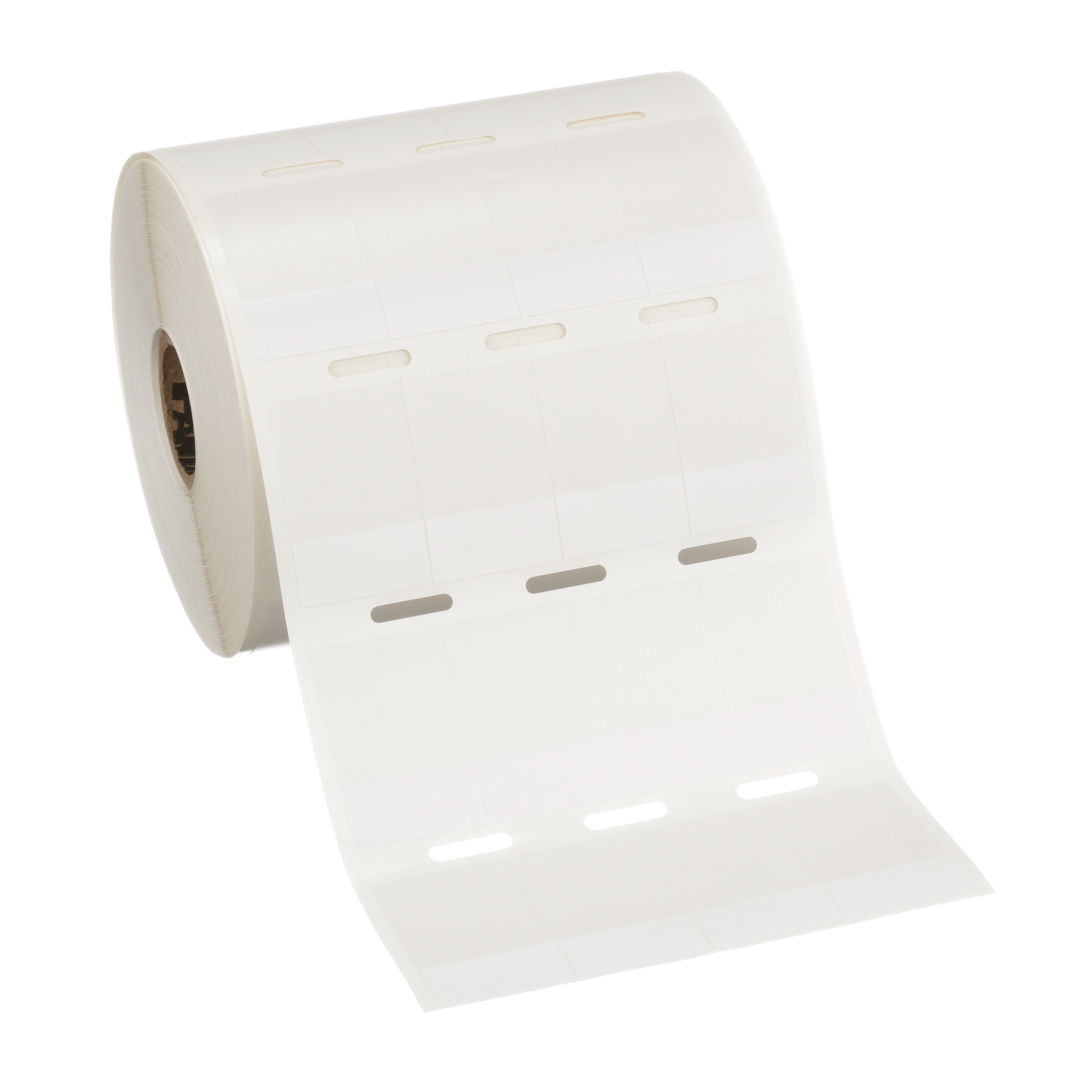 Self-Laminating Label, Vinyl, White, 2500 Labels, 1.25 x 1 Inch Label Size