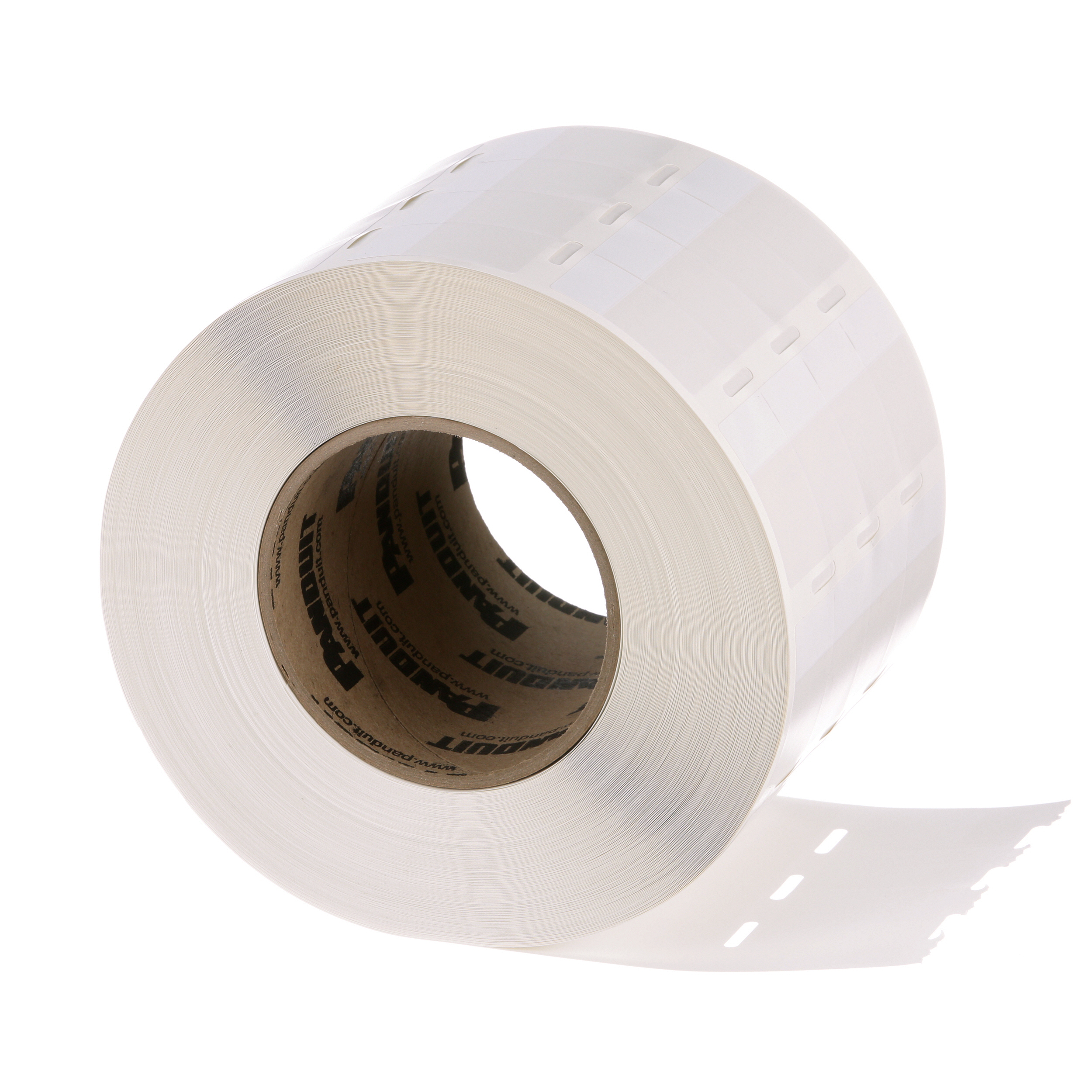 Self-Laminating Label, Vinyl, White, 5000 Labels, 1.25 x 0.5 Inch Label Size