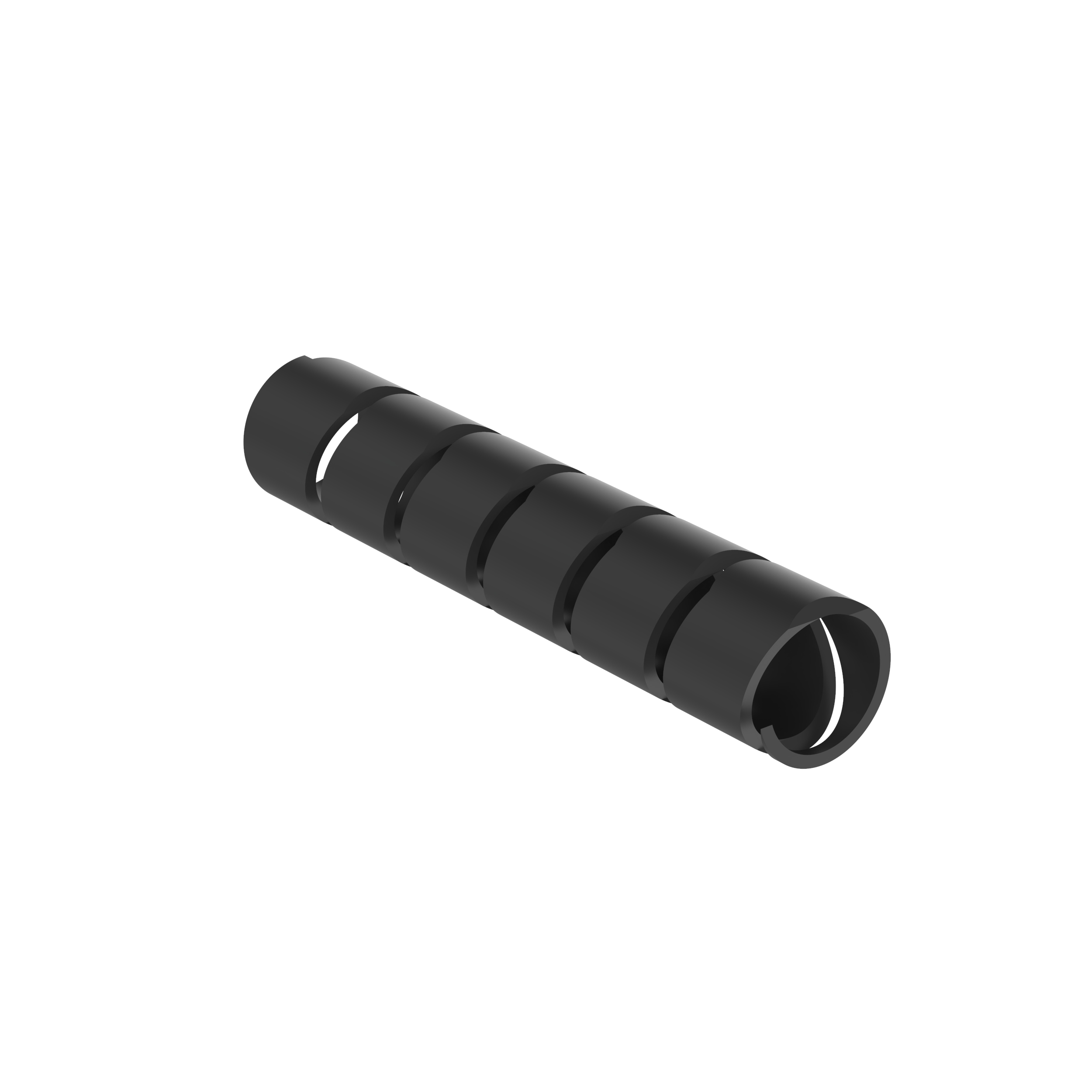 Spiral Wrap, 0.38 Inch x 100ft L, Black