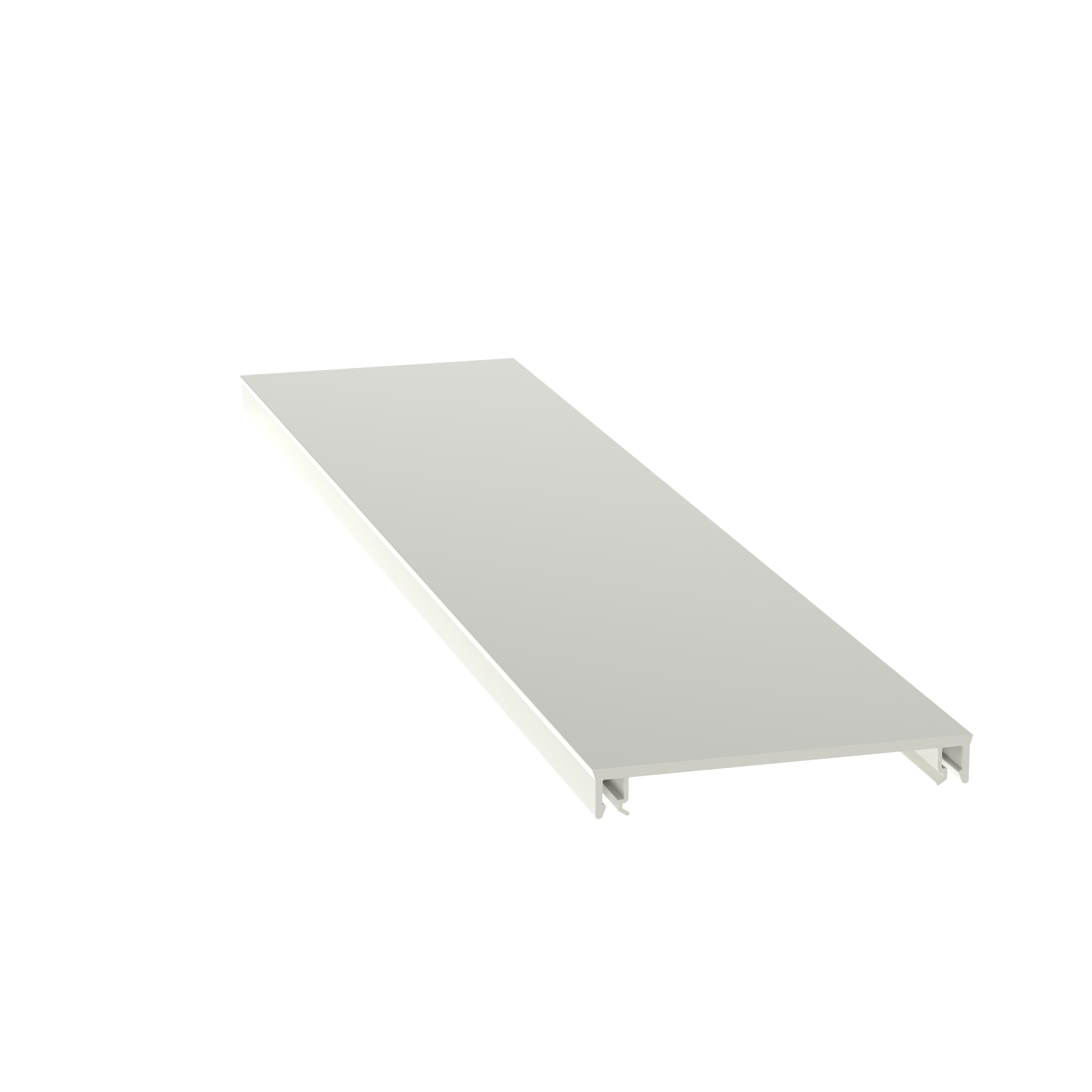 Surface Raceway, T-70 Power Rated Cover, 1 FT, White