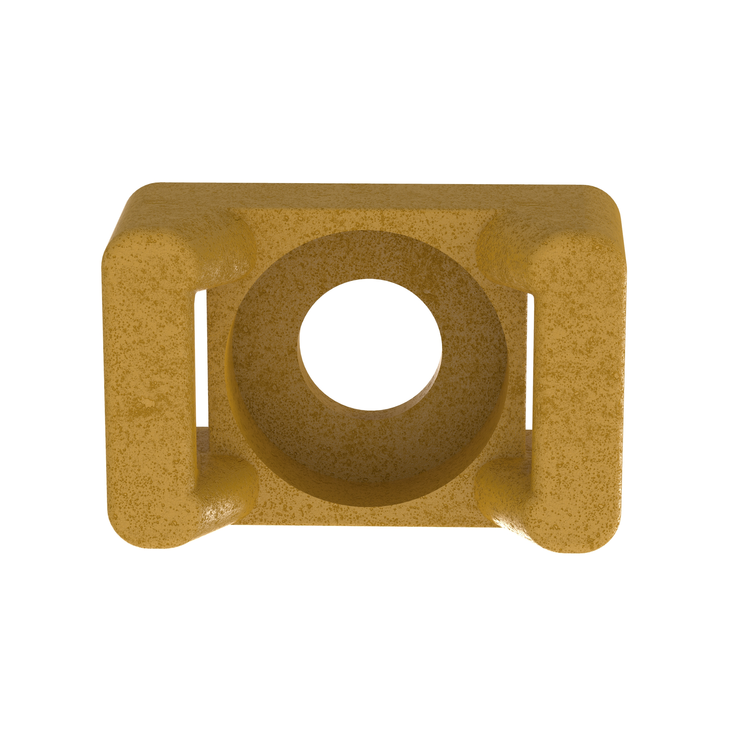 PANDUIT TM2S8-C71 Low Profile Cable Tie Mount, 0.22 Inch Slot Width, 0.06 Inch Slot Height, Brown, 100Pk | CJ2TPK 60HM19
