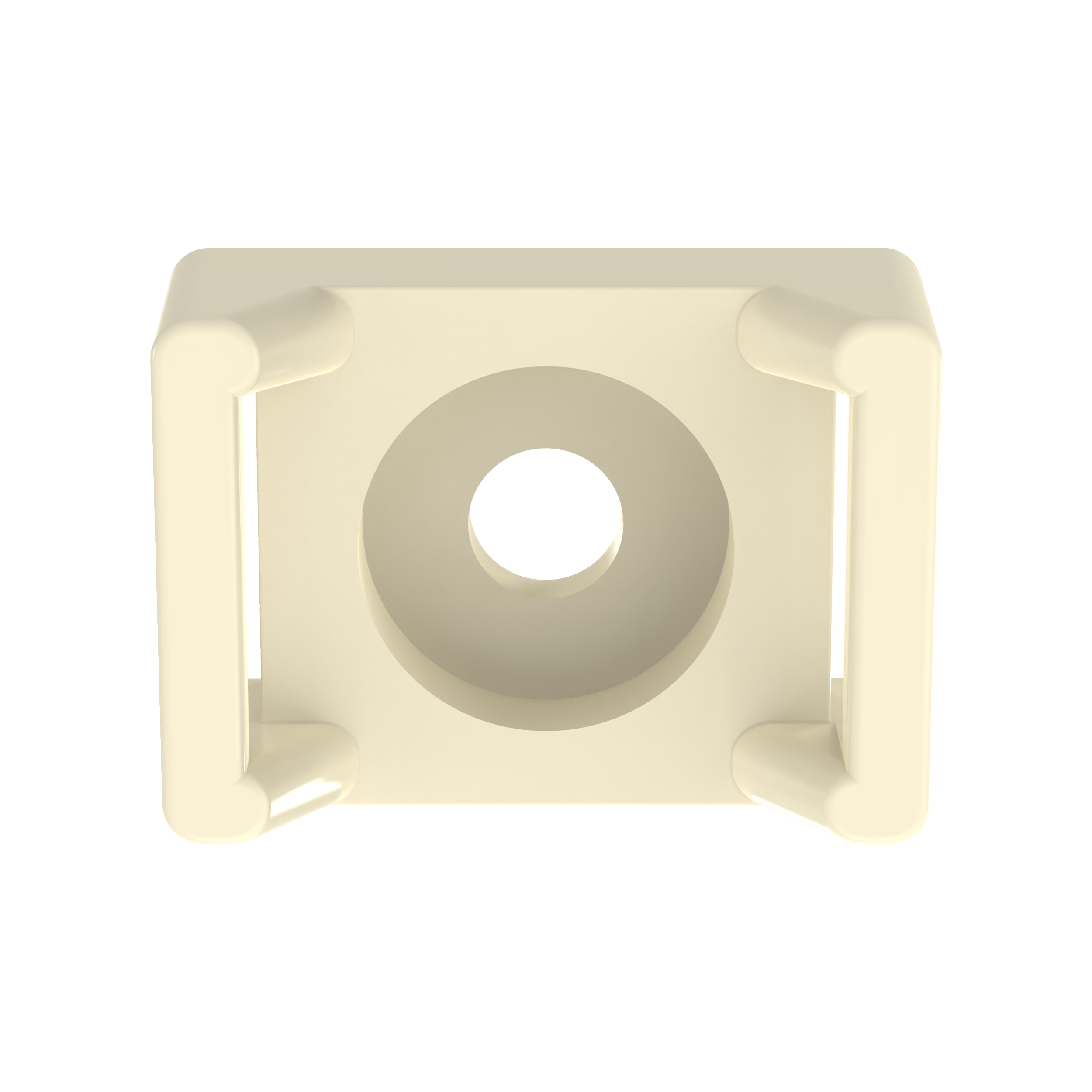 Tiemnt, .62 Inchw, #8screw, Fr, Nyl, Nat