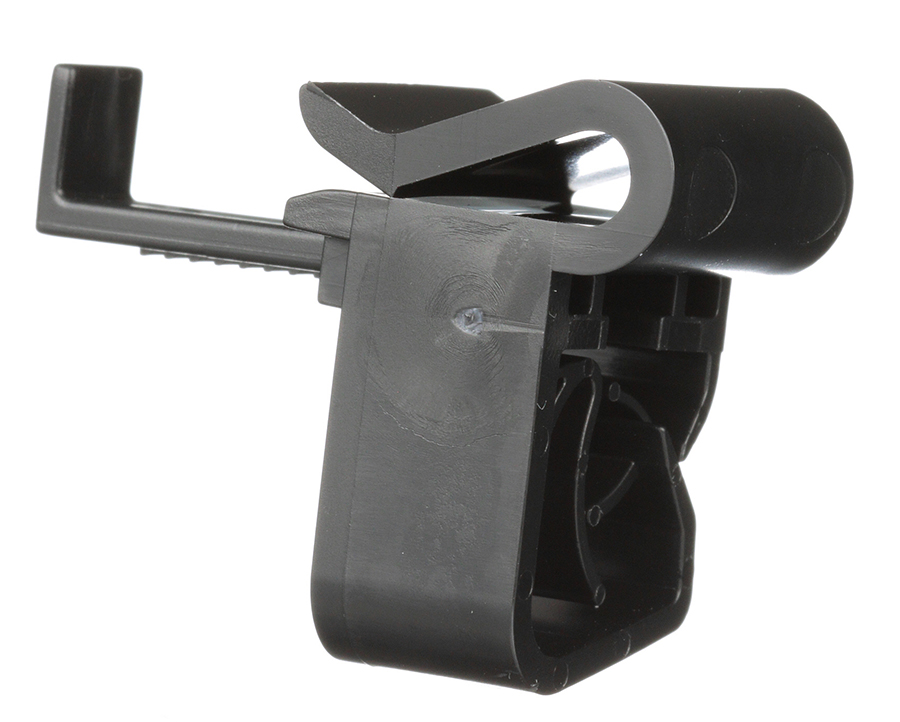 Edge Clip, Acetal, Black, 0.3 Inch Max. Bundle Dia.