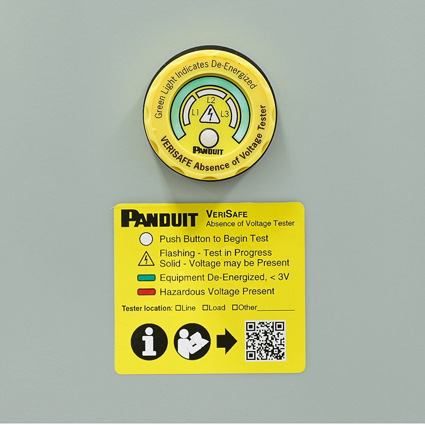 Faceplate Instruction Label, Yellow