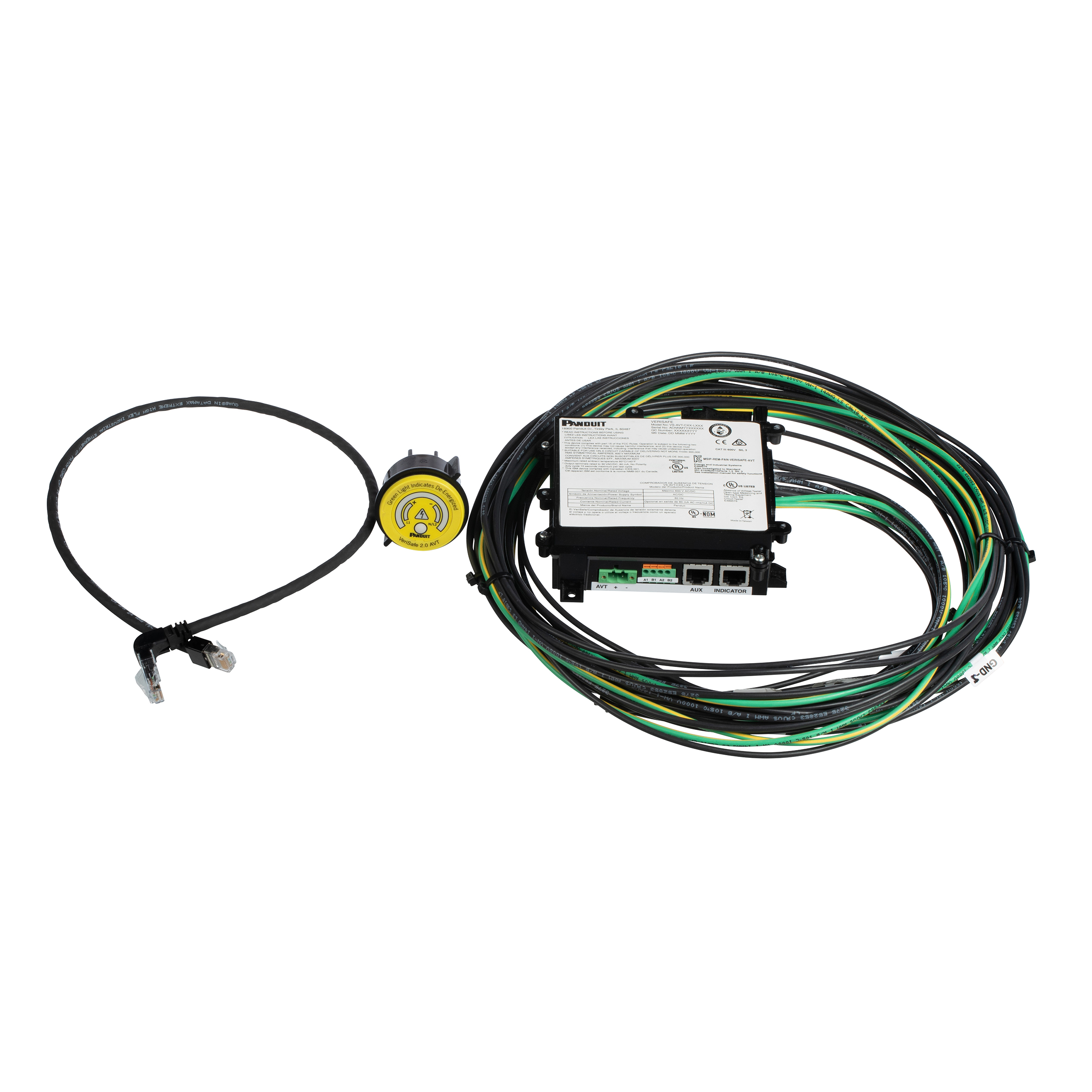 Voltage Tester, 2 ft. Cable Length, 12-24 VDC, Poe